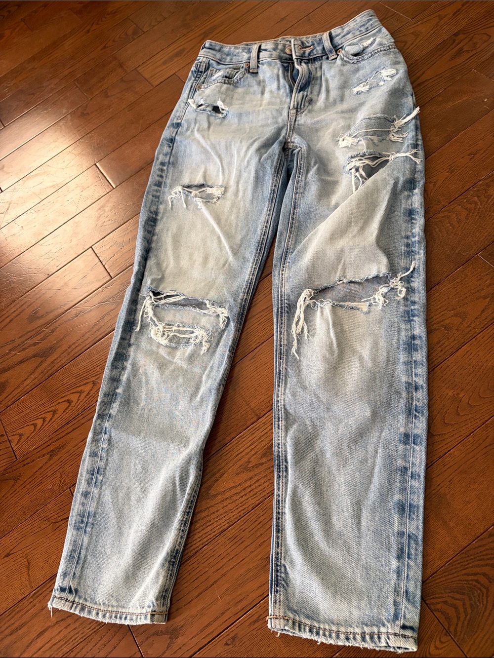 Light Blue Distressed Women’s Jeans